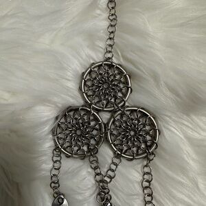 Intricate Silver Chain Dreamcatcher